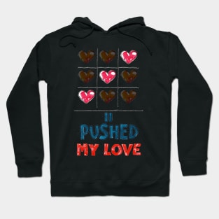 Valentine's Day: Red Heart Tic Tac Toe T-Shirt Hoodie